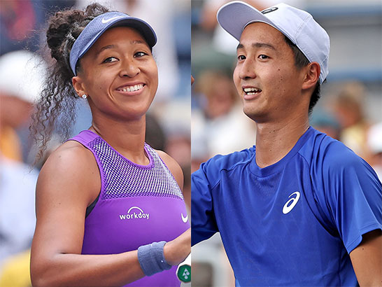 （左から）大坂なおみ、望月慎太郎