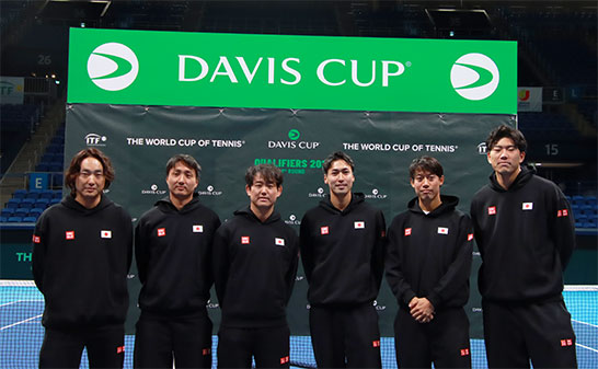 添田豪監督、望月慎太郎、西岡良仁、綿貫陽介、錦織圭、柚木武