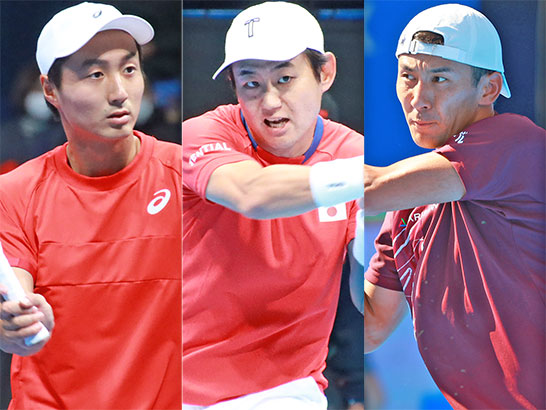 望月慎太郎、西岡良仁、島袋将