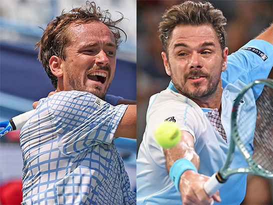 メドベージェフ、ワウリンカ