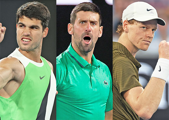 アルカラス、ジョコビッチ、シナー