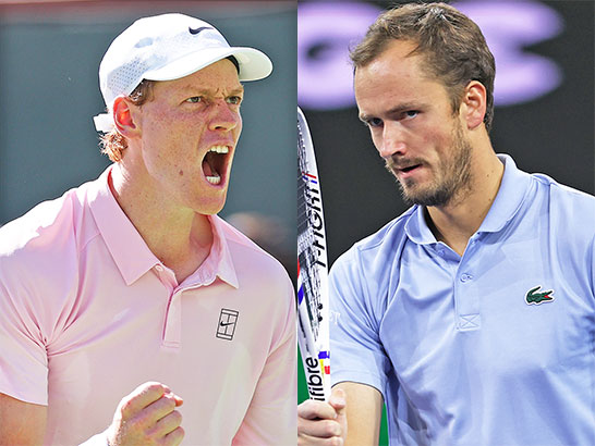 シナー、メドベージェフ