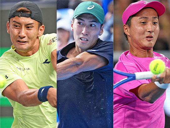 （左から）島袋将、綿貫陽介、望月慎太郎